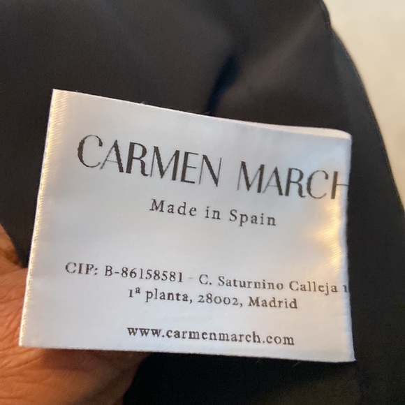 NWT CARMEN MARCH GATHERED CREPE MINI DRESS - Picture 15 of 16